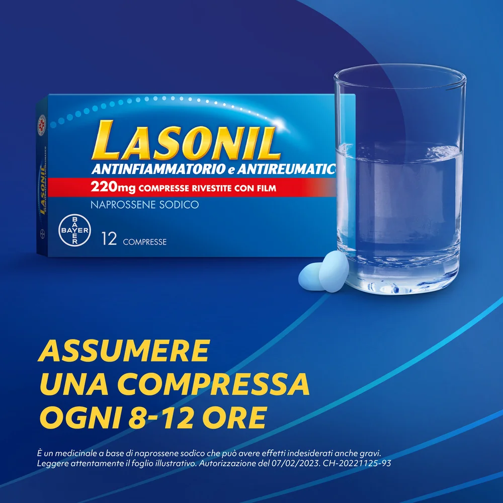 Lasonil Antidolorifico e Antinfiammatorio 12 Compresse Dolore