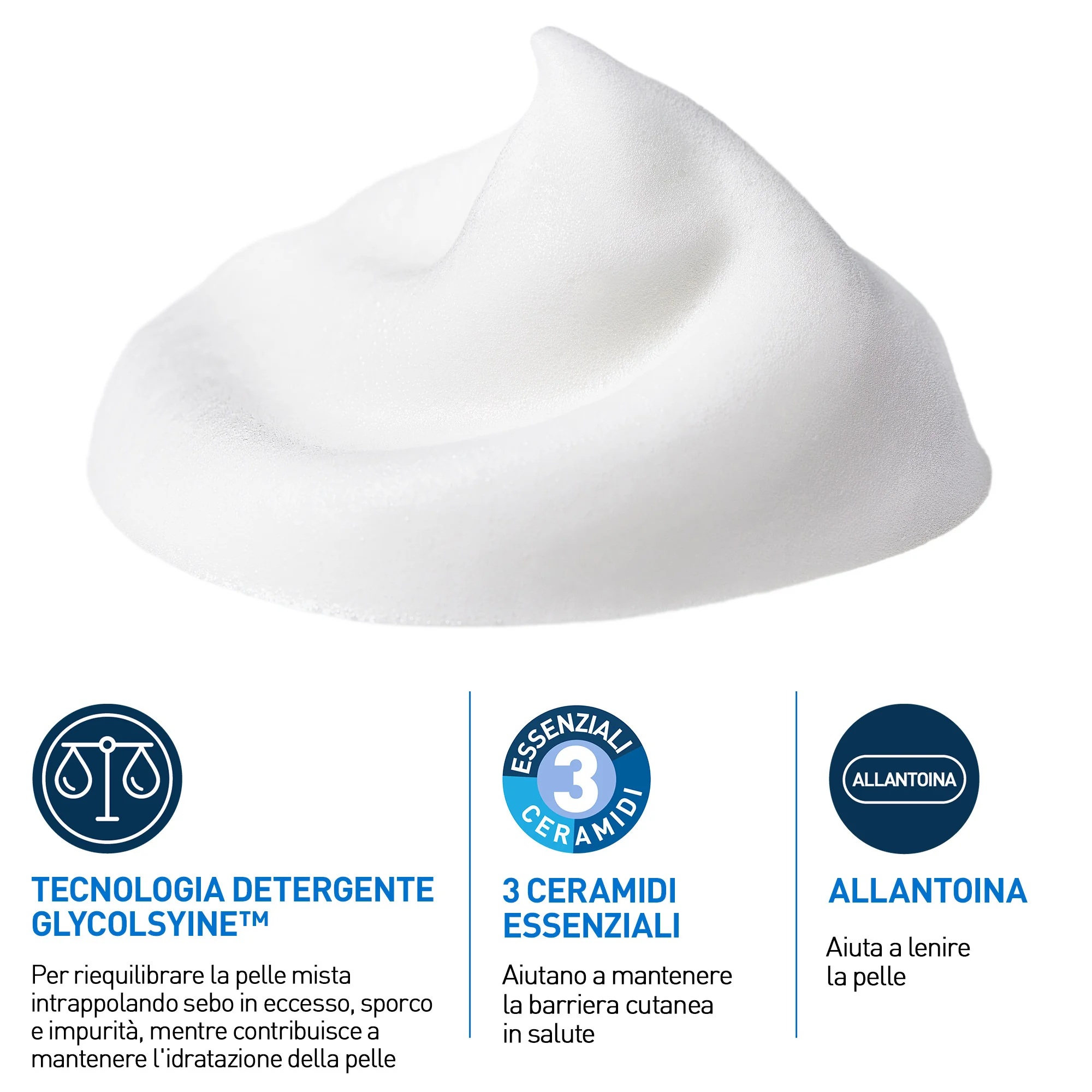 Cerave Detergente Mousse Riequilibrante 148 ml Pelle da Normale a Mista