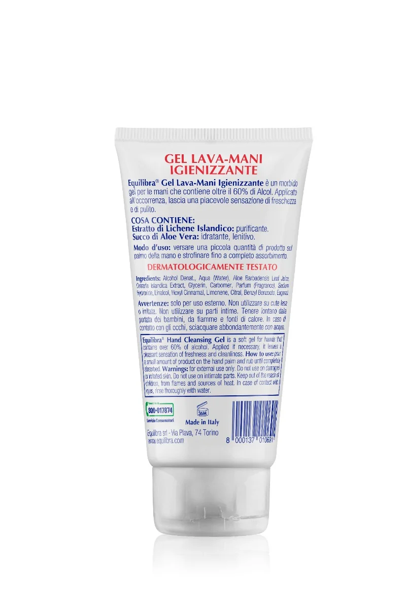 Equilibra Gel Igienizzante Lavamani 75Ml Tascabile