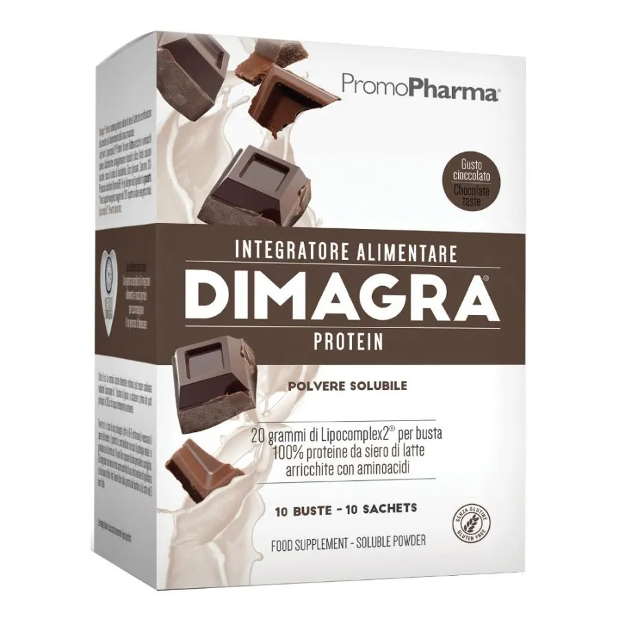 PromoPharma Dimagra Protein Cioccolato 10 Buste