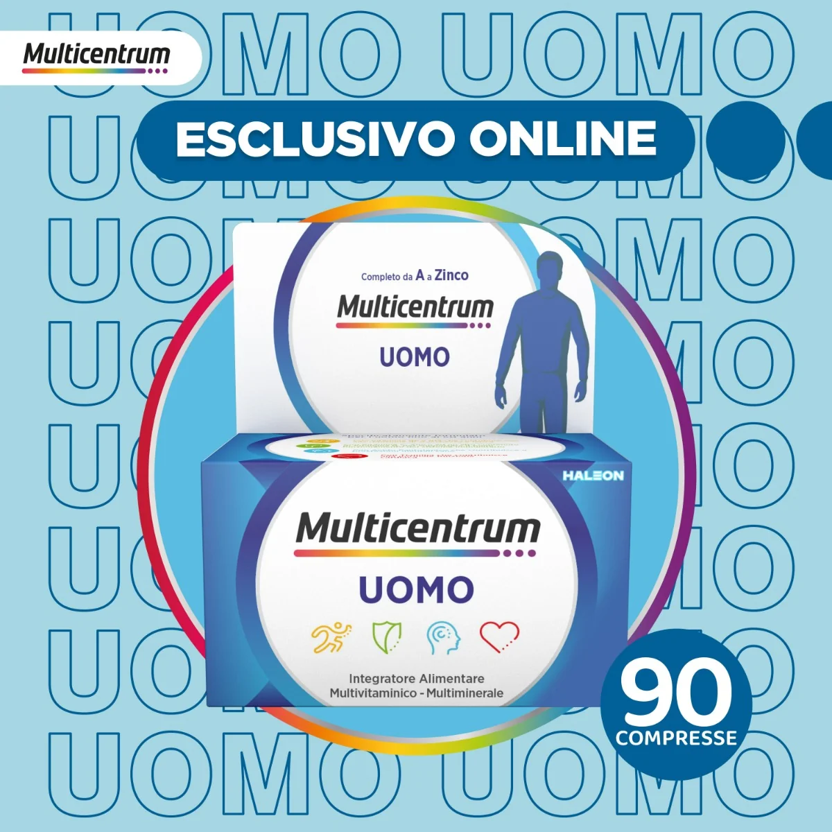 Multicentrum Uomo 90 Compresse Multivitaminico