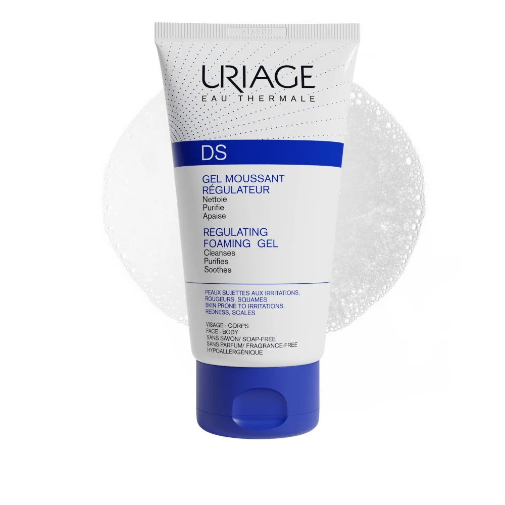 Uriage DS Gel Nettoyant Gel Detergente Regolatore 150 ml Pelle Sensibile e Irritata