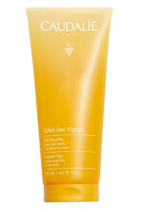 Caudalie Gel Doccia Soleil Des Vignes 200 ml Detergente Delicato al Cocco, Gelsomino e Fiore d'Arancio