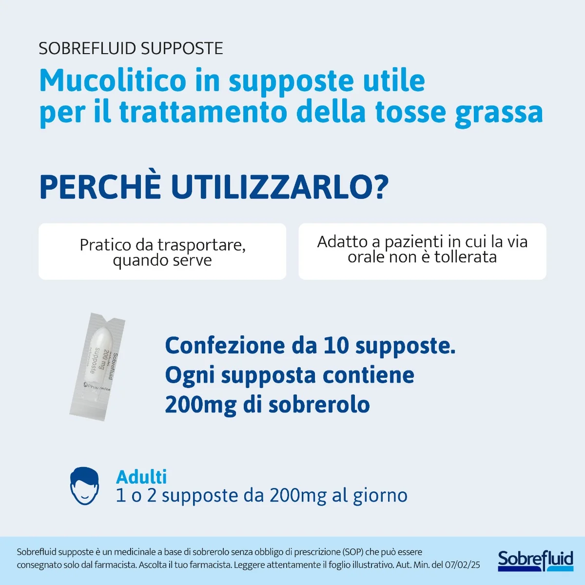 Soblefluid Supposte Adulti 10 Supposte 200 Mg Tosse