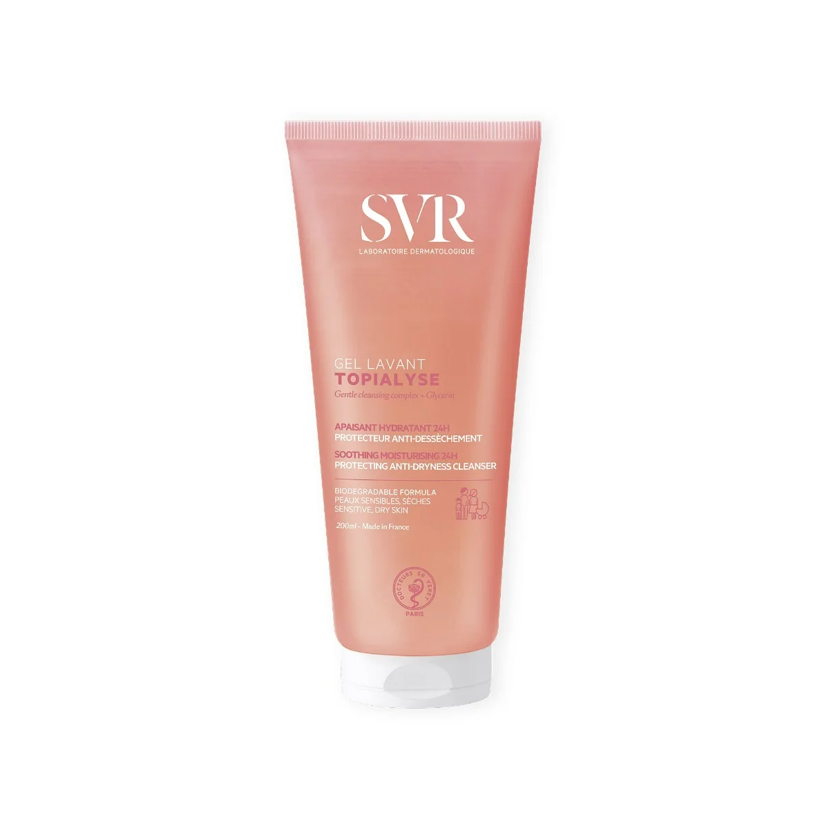 SVR Topialyse Gel Lavant Nuova Formula 200 ml Detergente Lenitivo
