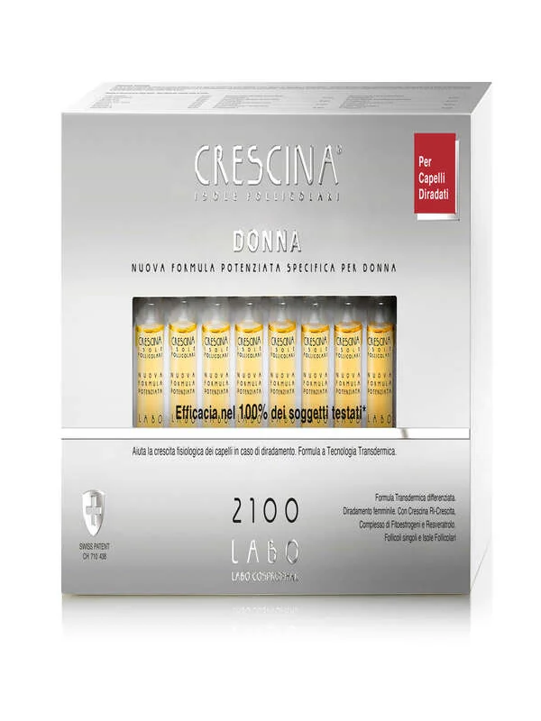 Crescina Isole Follicolari Donna 2100 Fsp 20 Fiale Da 3,5 Ml Crescita Naturale Capelli