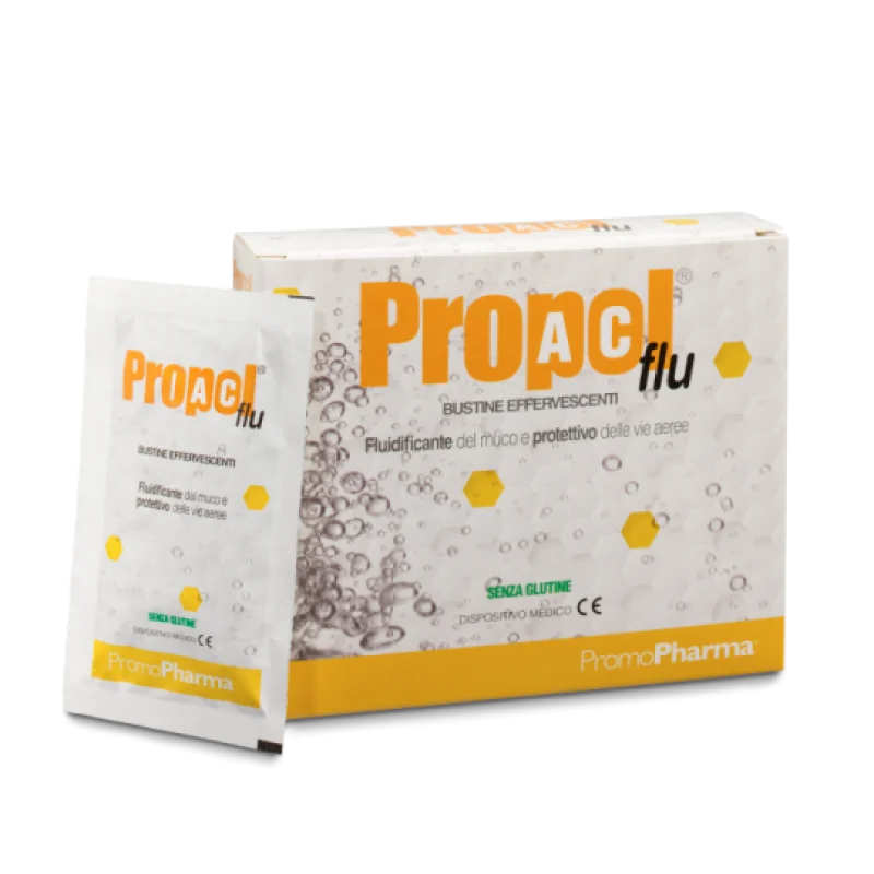 PromoPharma Propol AC Flu 10 Bustine Effervescenti Fluidificante Muco