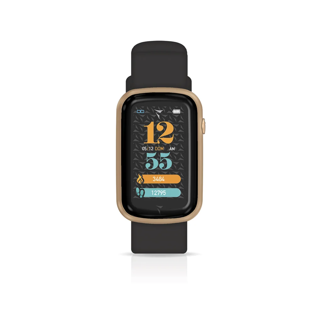 Techmade Steps Smartwatch Black Golden Rose Da Portare Sempre con Te