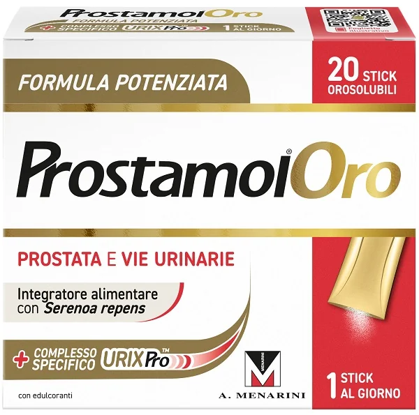 Prostamol Oro 20 Stick Orosolubili Da 1,6 G Gusto Frutti Rossi