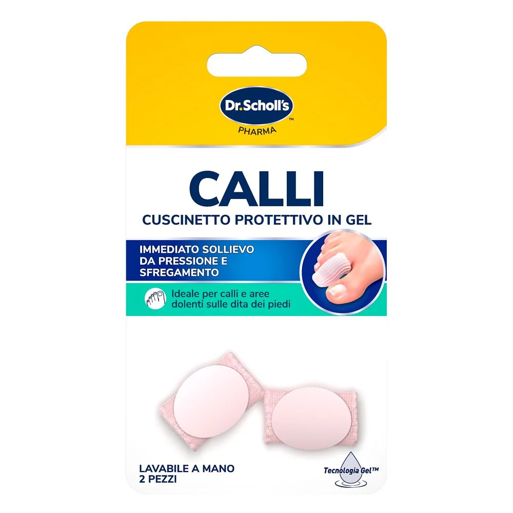 Scholl Gelactiv Cusc Calli 2 Pezzi Cuscinetti per Calli