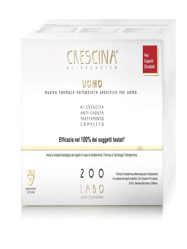 Crescina Tc Uomo 200 Fsp 20+20 Fiale Da 3,5 Ml Indebolimento Capelli