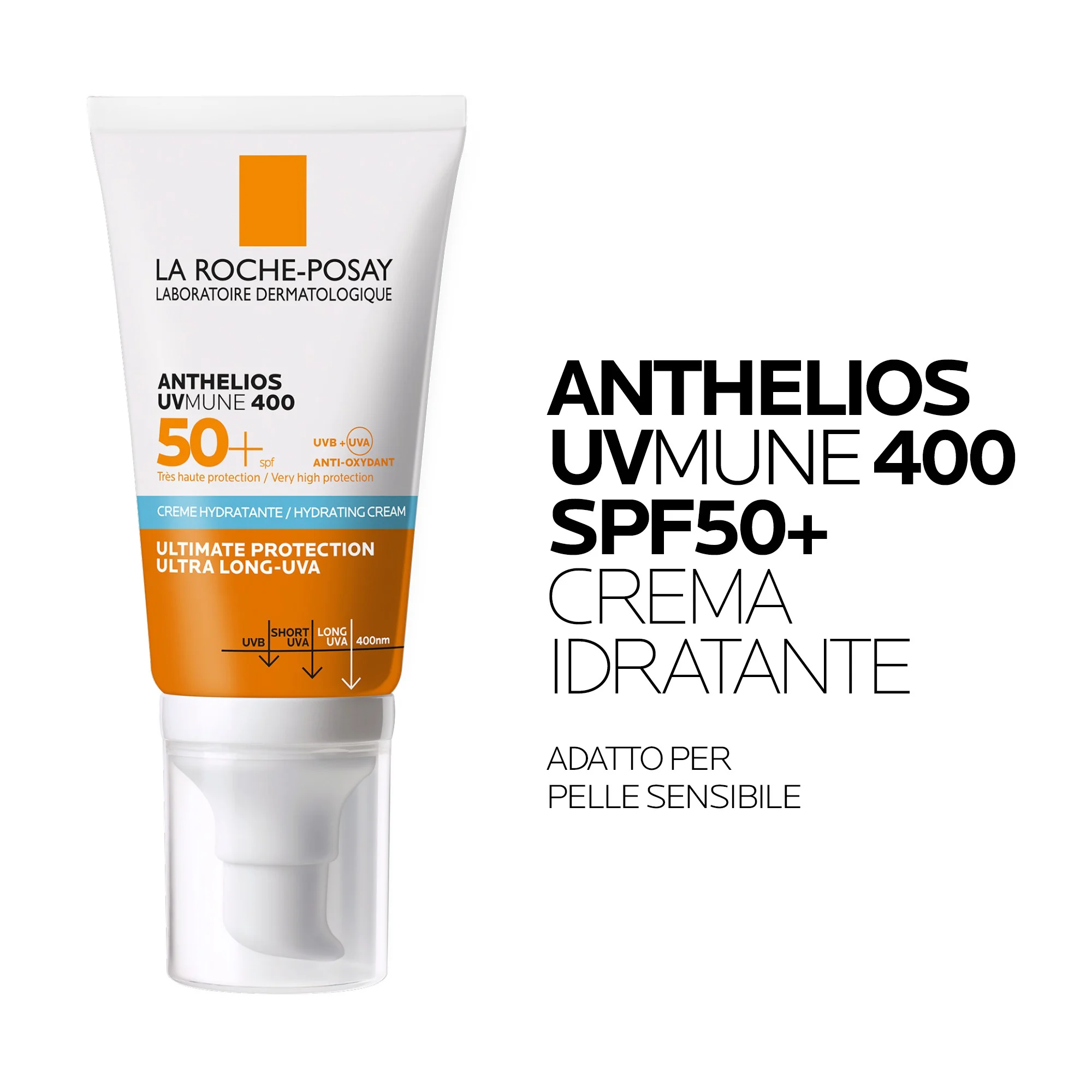 La Roche Posay Anthelios Uvmune 400 SPF 50+ 50 ml Crema Idratante Con Profumo