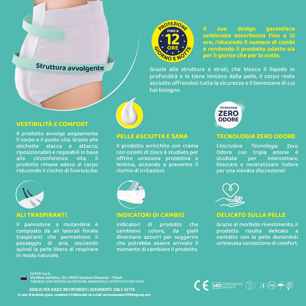 Lines Specialist Derma Pants Maxi L 10 pezzi Assorbenti per incontinenza