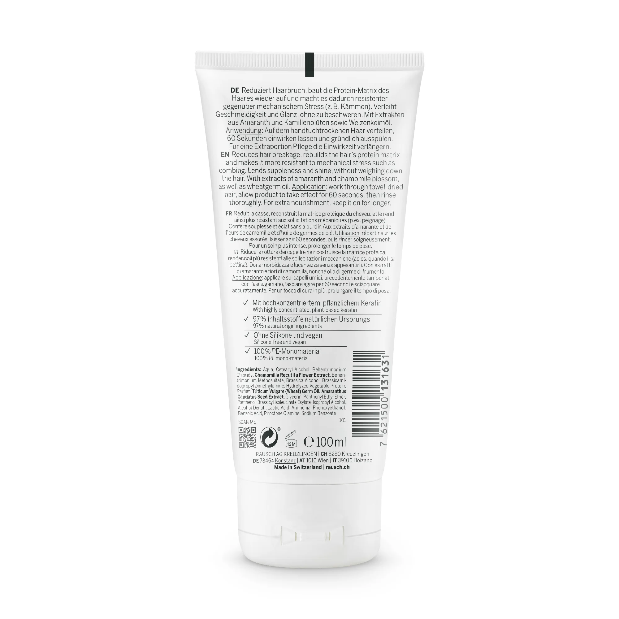 Rausch Maschera Riparatrice Express All'Amaranto 100 Ml
