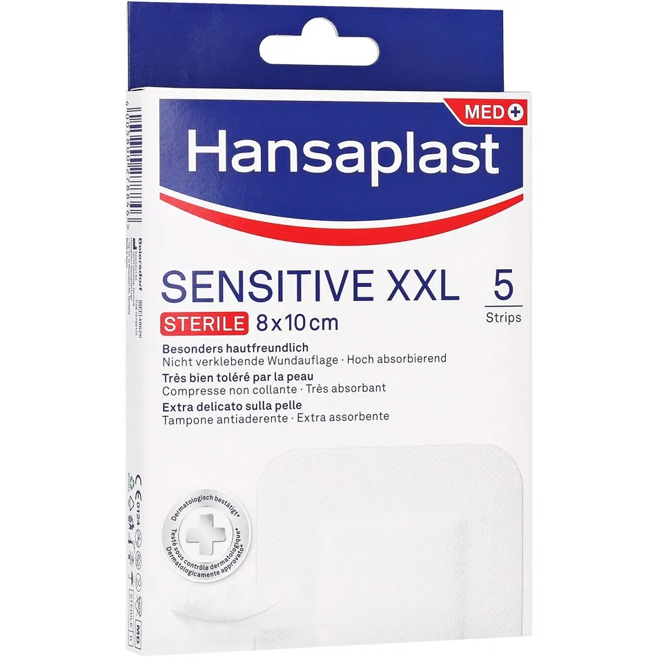 Hansaplast Cerotti Sensitive XXL 10 Pezzi Medicazione