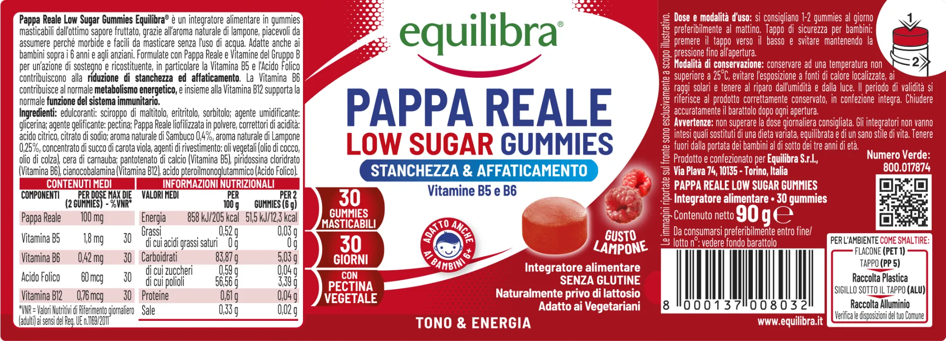 Pappa Reale Low Sugar 30 Gumm Energia e Vitalità