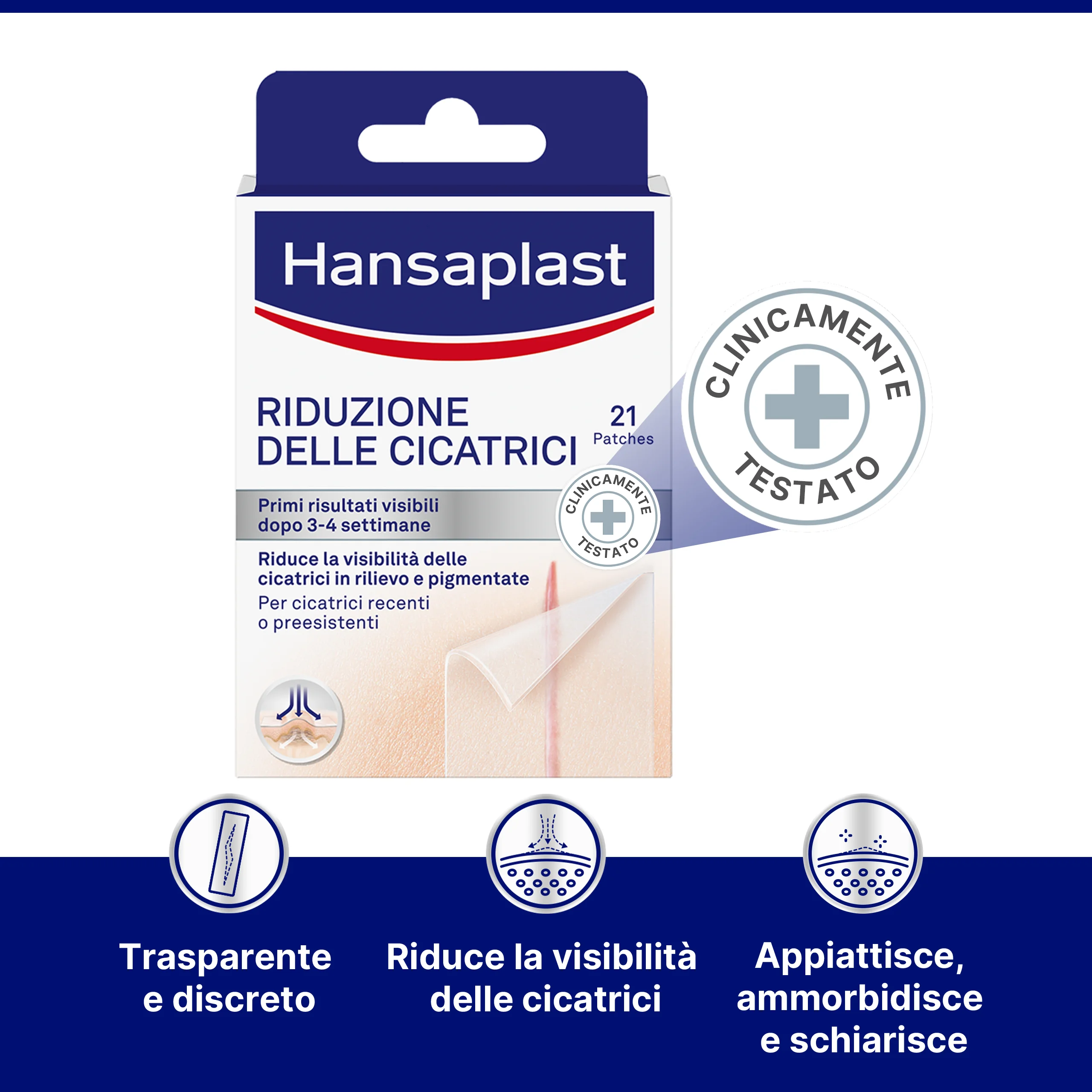 Hansaplast Cerotto Riduzione Cicatrici 21 Strisce