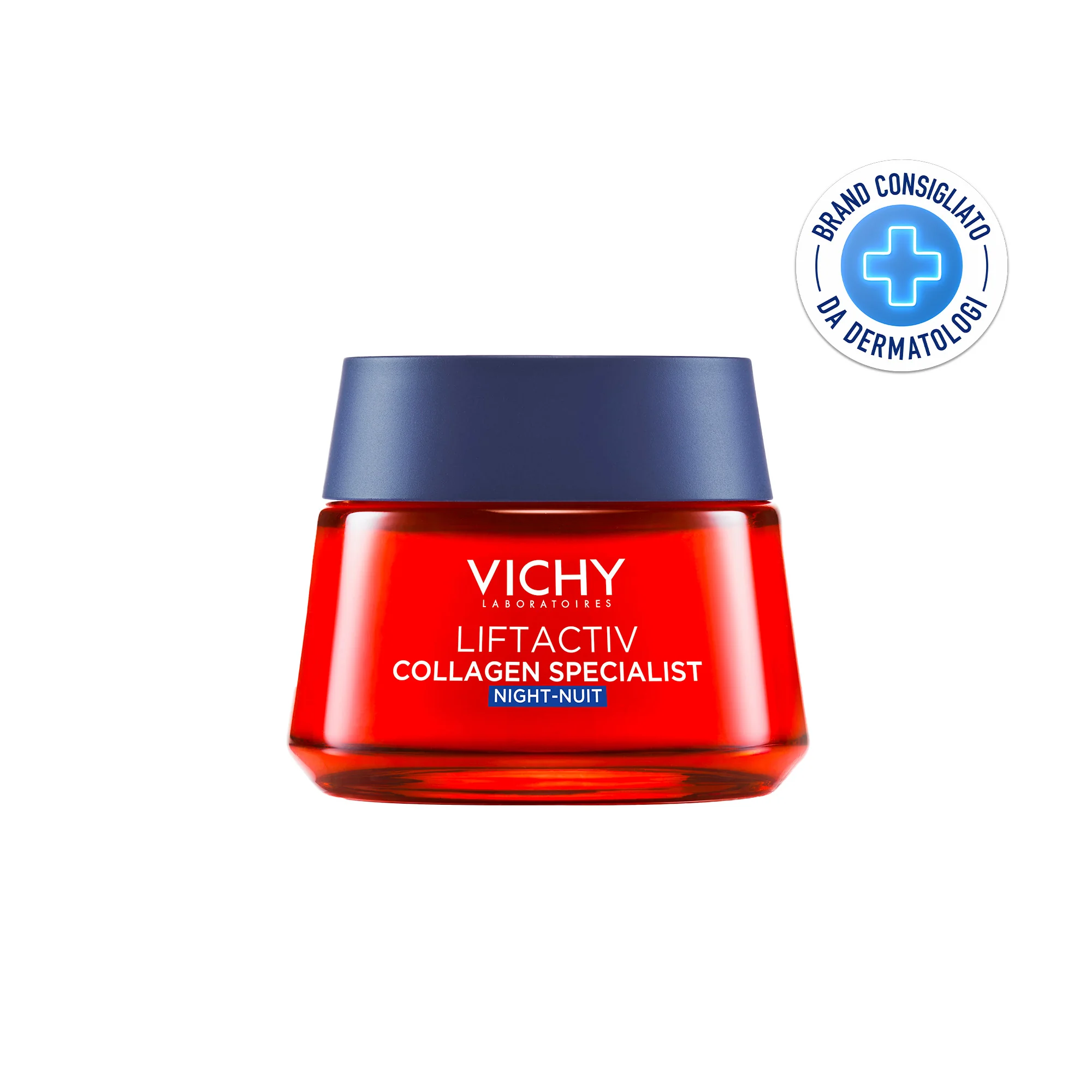 Vichy Liftactiv Collagen Specialist Crema Notte 50 Ml Anti-età con Peptidi Pro-Collagene
