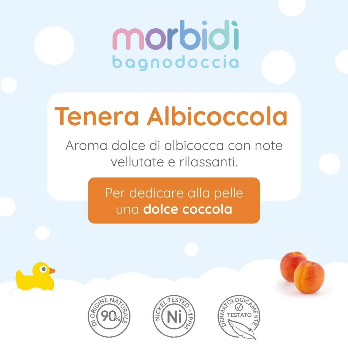Morbidi' Doccia Albicocca 250 ml Detergente Quotidiano
