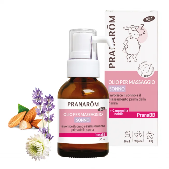 Pranarom Pbb Sonno Olio Massaggio 30 ml Favorisce il Rilassamento