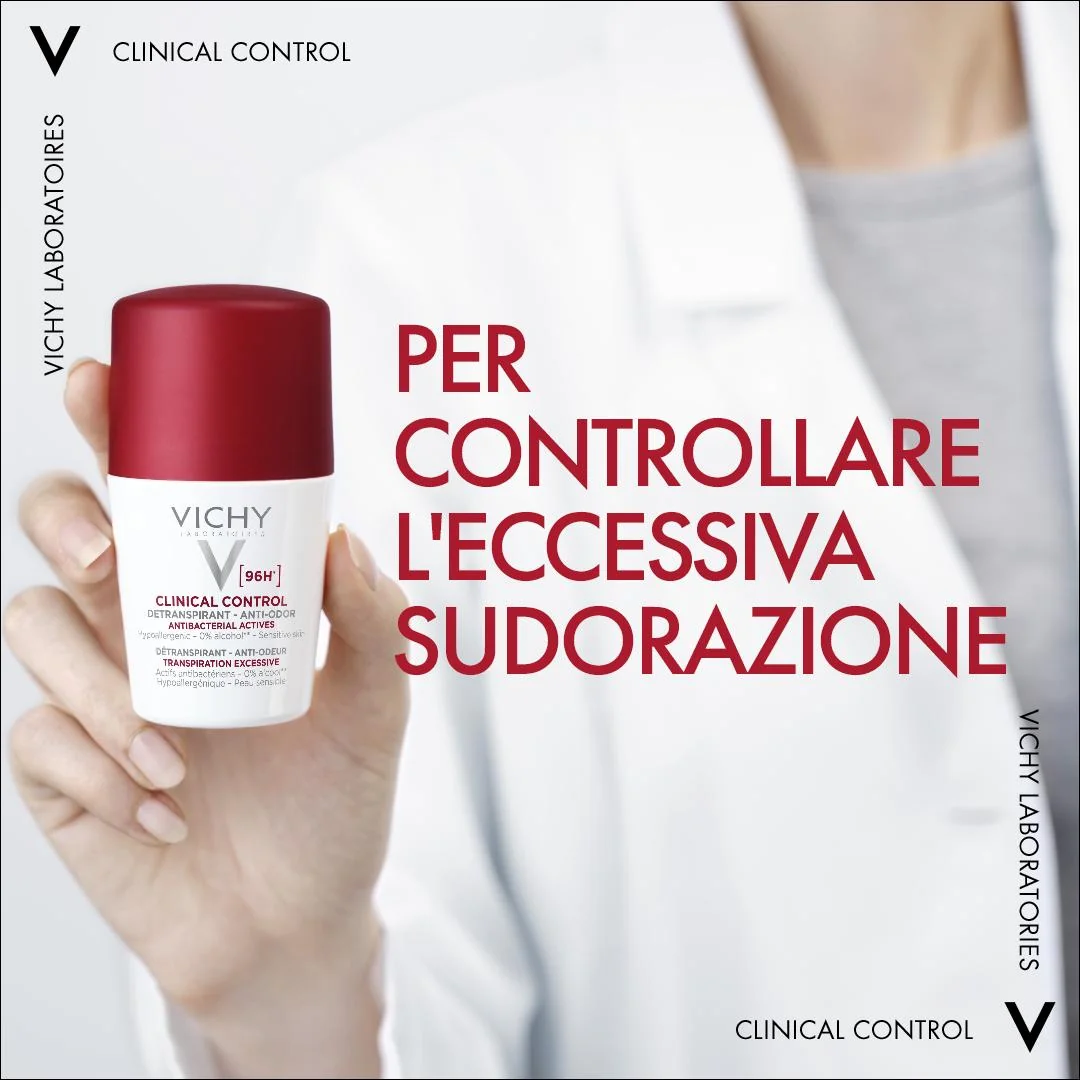 Vichy Deodorante Clinical Control 96H, 50 Ml Protezione Intensa