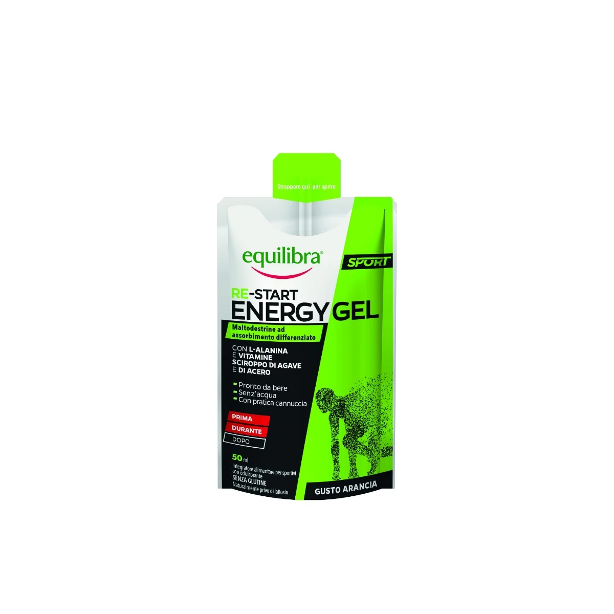 Equilibra Re Start Energy Gel 55 g Maltodestrine ad Assorbimento Differenziato
