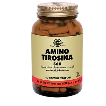 Amino Tirosina 500 50 Capsule Vegetali 