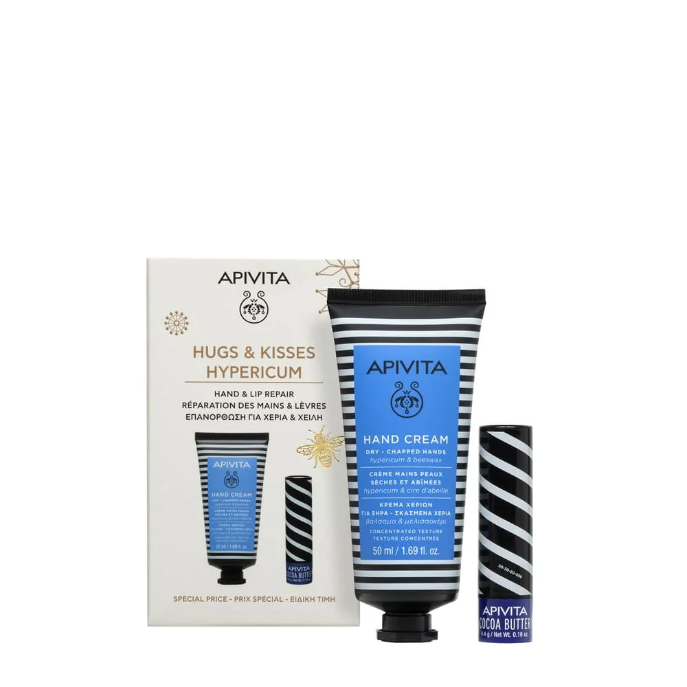 Apivita Winter Wonders Hypericum 2025 Crema Mani e Balsamo Labbra