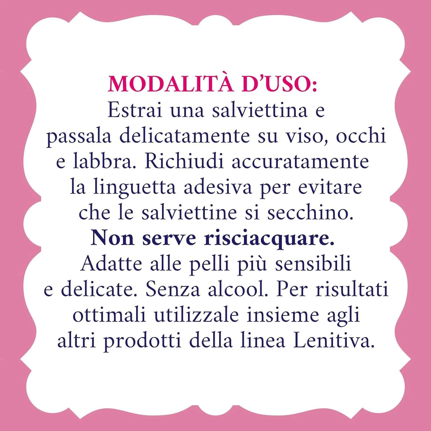 Acqua Alle Rose Salviettine Struccanti Lenitive 20 Pz