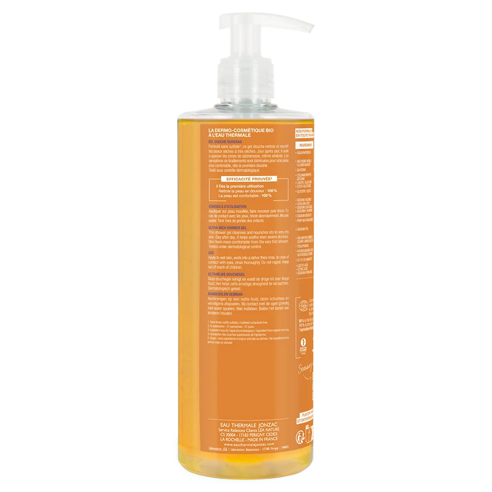 Jonzac Gel Doccia Nutritivo Alta Tolleranza 500 Ml Deterge Delicatamente