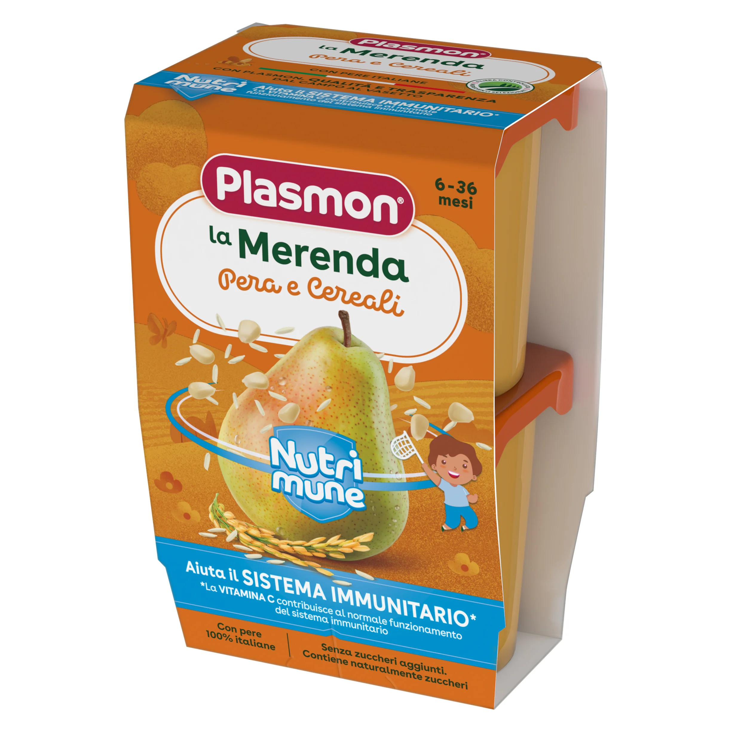 La Merenda Bambini Pera Cereali As Fonte di Vitamina C