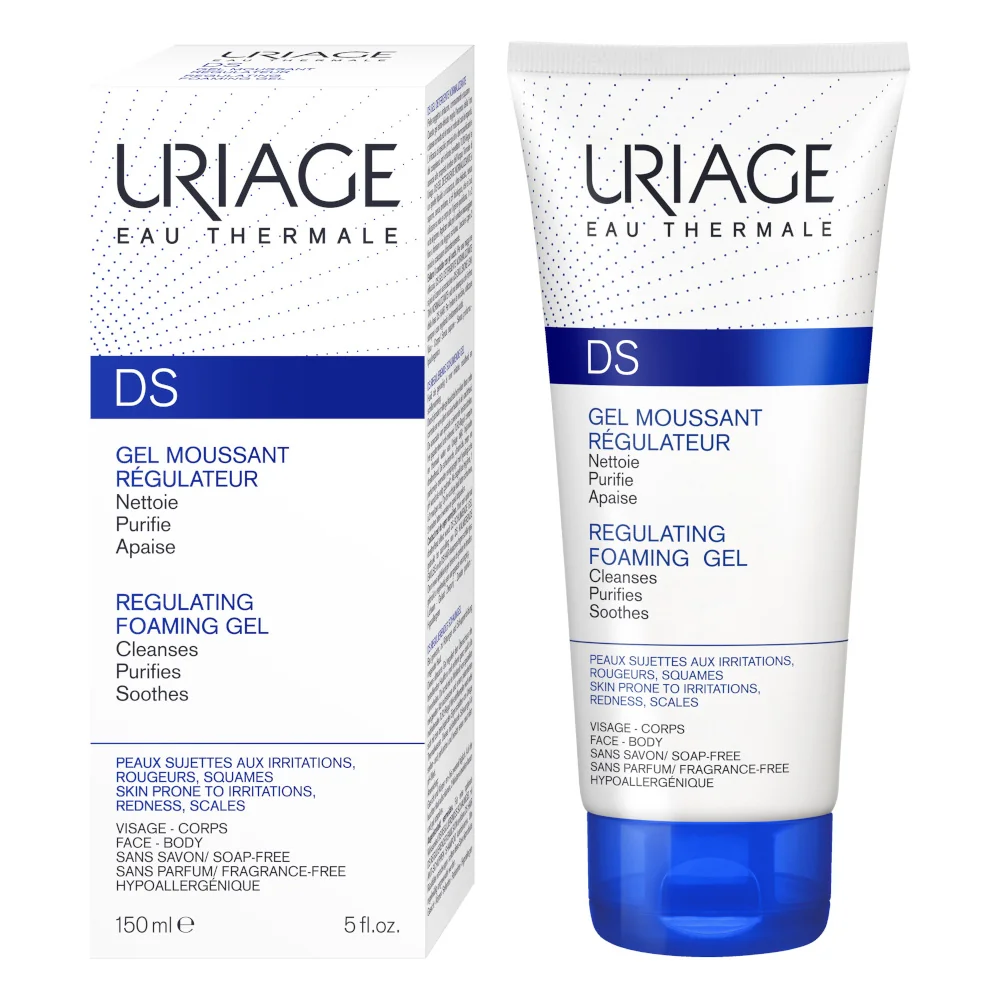 Uriage DS Gel Nettoyant Gel Detergente Regolatore 150 ml Pelle Sensibile e Irritata