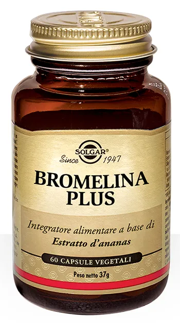Solgar Bromelina Plus 60 Capsule - Integratore di Bromelina