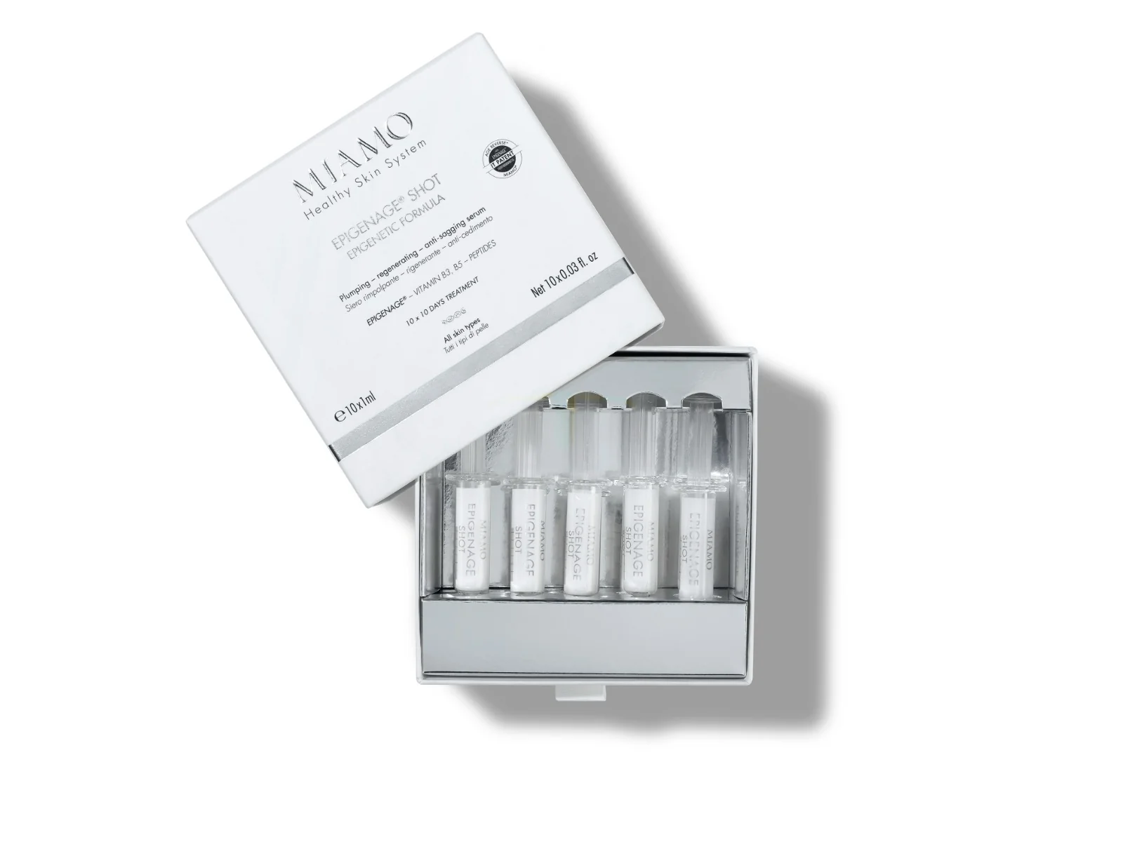 Miamo Age Reverse Epigenage Shot 10 pezzi da 1 ml Siero Anticedimento