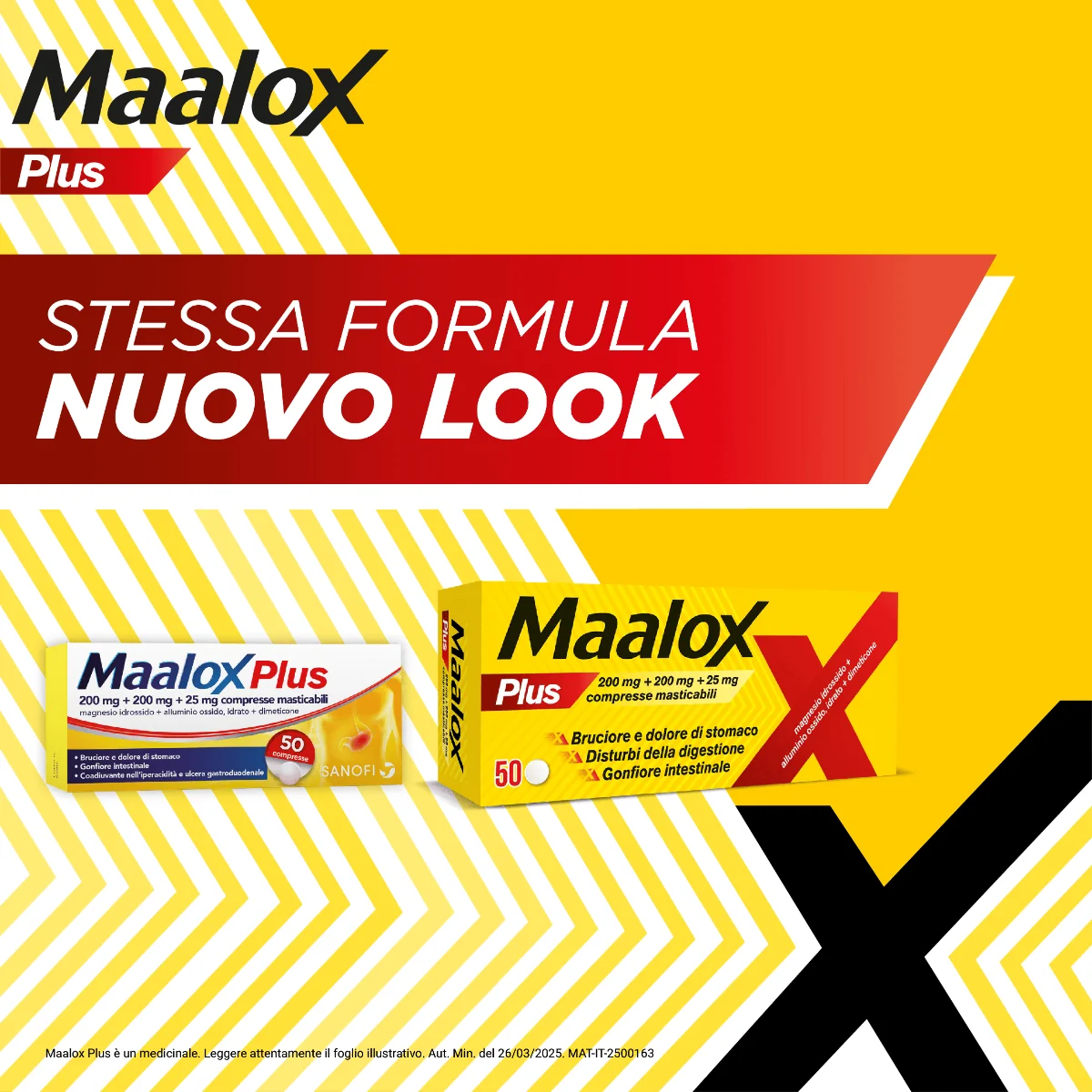 Maalox Plus 50 Compresse Masticabili Antiacido Antigonfiore