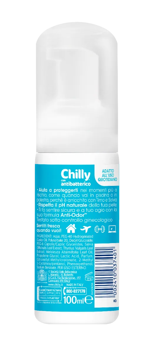 Chilly Detergente No Rinse Antibatterico 100 ml Purificante