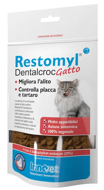 Restomyl Dentalcroc Gatto Busta 60 G