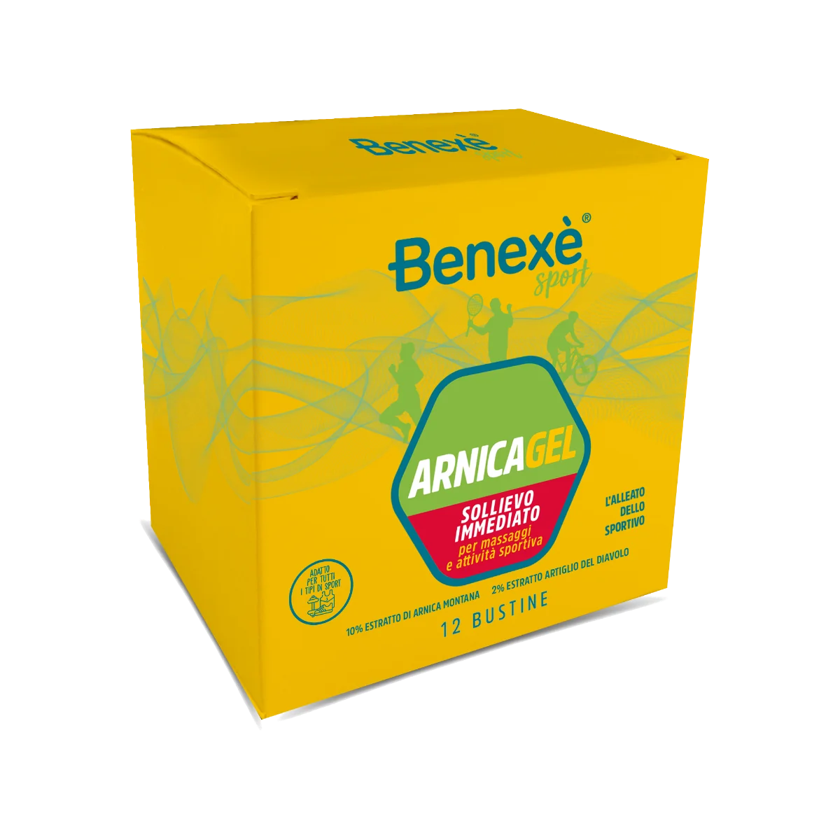 Benexe' Sport Arnica Gel 12 Bustine Azione Benefica e Calmante