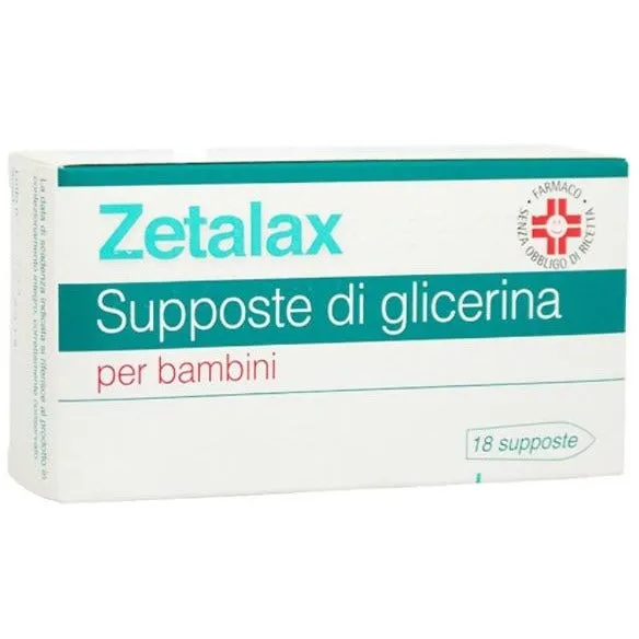 Zetalax Bambini 1375 mg Glicerolo Stitichezza 18 Supposte