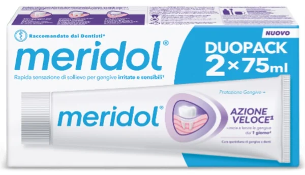 Meridol Dentifricio Azione Veloce 75 Ml Bitubo