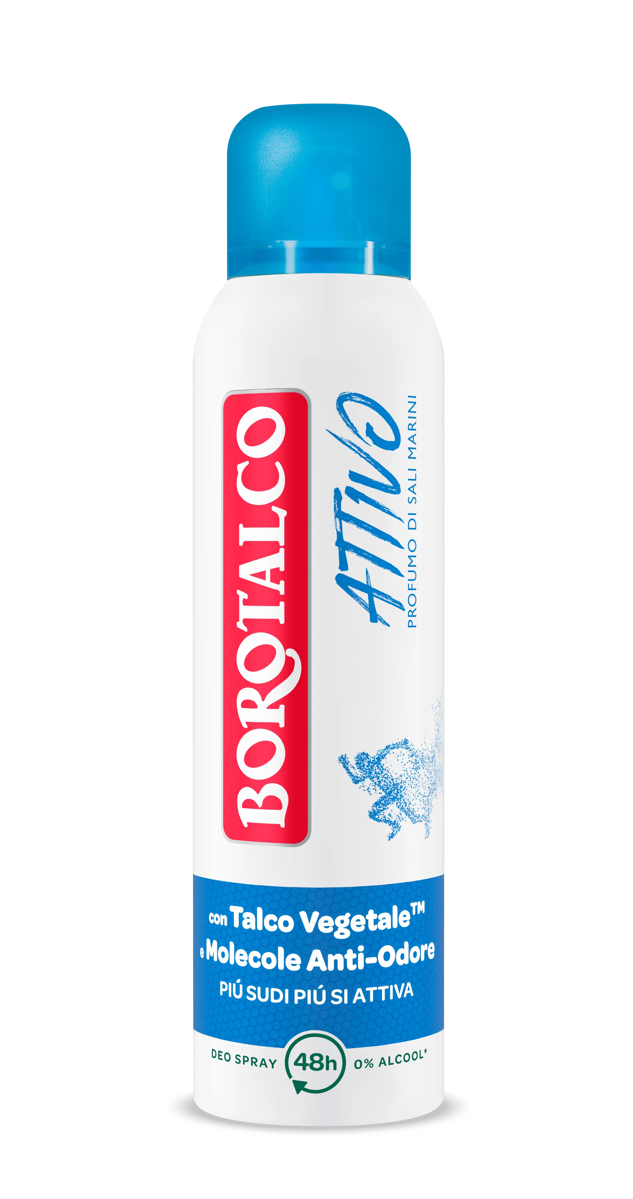 Borotalco Deo Spray Attivo Blu 150 ml Deodorante 48h