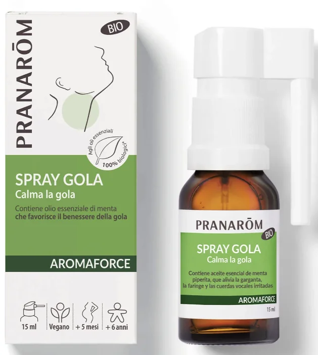 Pranarom Aromaforce Gola Spray 15 ml Benessere della Gola
