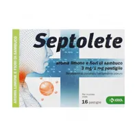 Septolete 3+1 mg  Gusto Limone e Fiori di Sambuco 16 Pastiglie