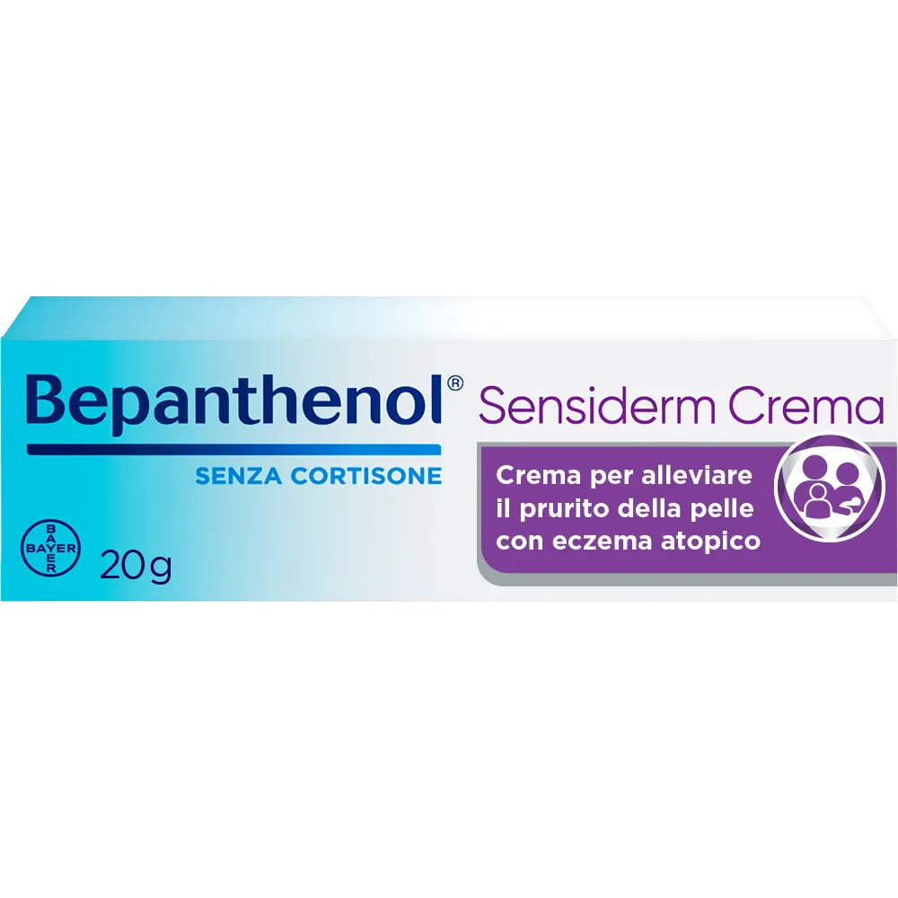Bepanthenol Sensiderm Crema Lenitiva 20g Dermatite e Prurito