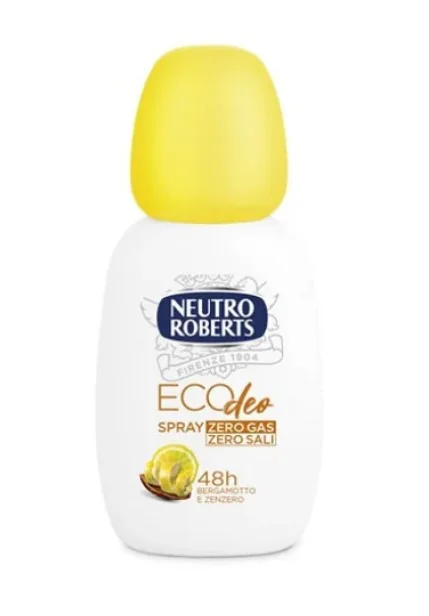 Neutro Roberts Deo Vapo Zero Gas Giallo 75 ml Senza Sali d'Alluminio