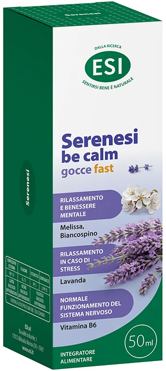 Esi Serenesi Be Calm Gocce Fast 50 ml Rilassamento Mentale