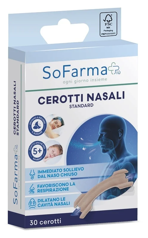 Sofarmapiu' Cerotto Nasale Classico 30 Pezzi