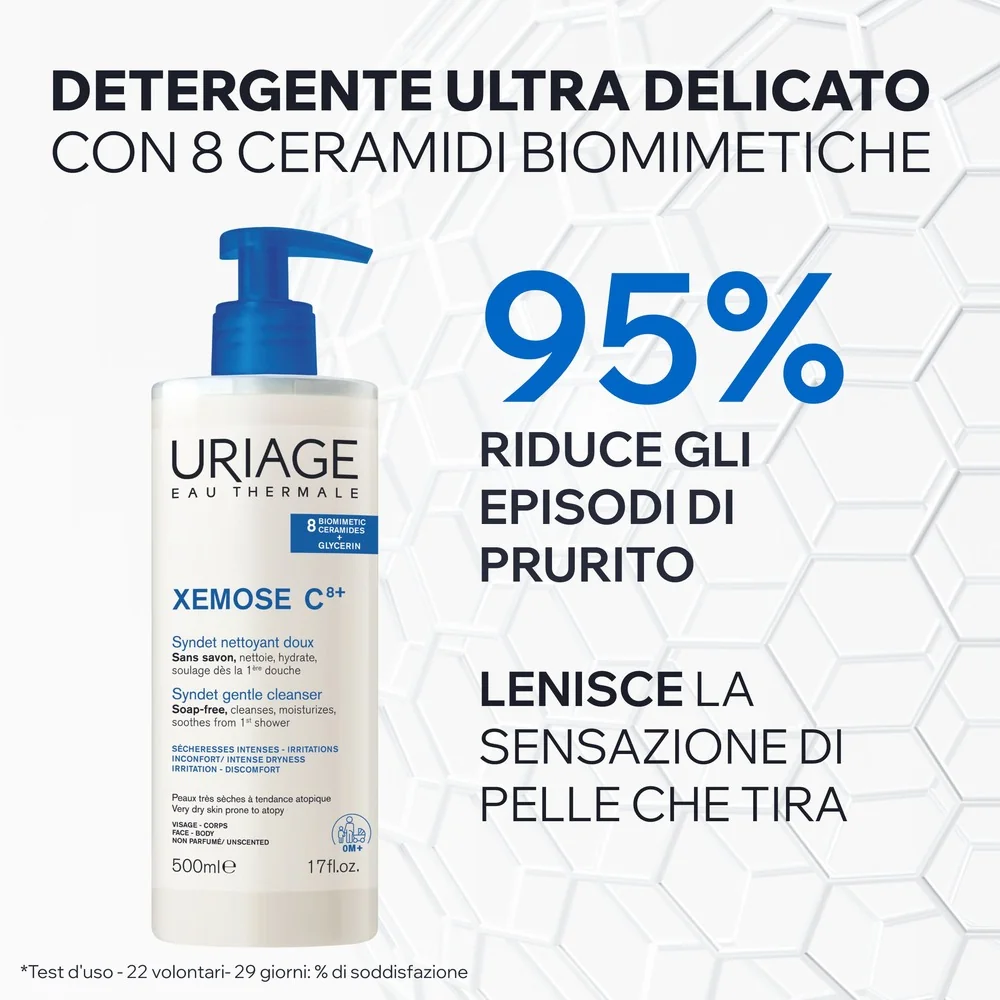 Uriage Xèmose Syndet Detergente Delicato 500 ml Pelle Secca