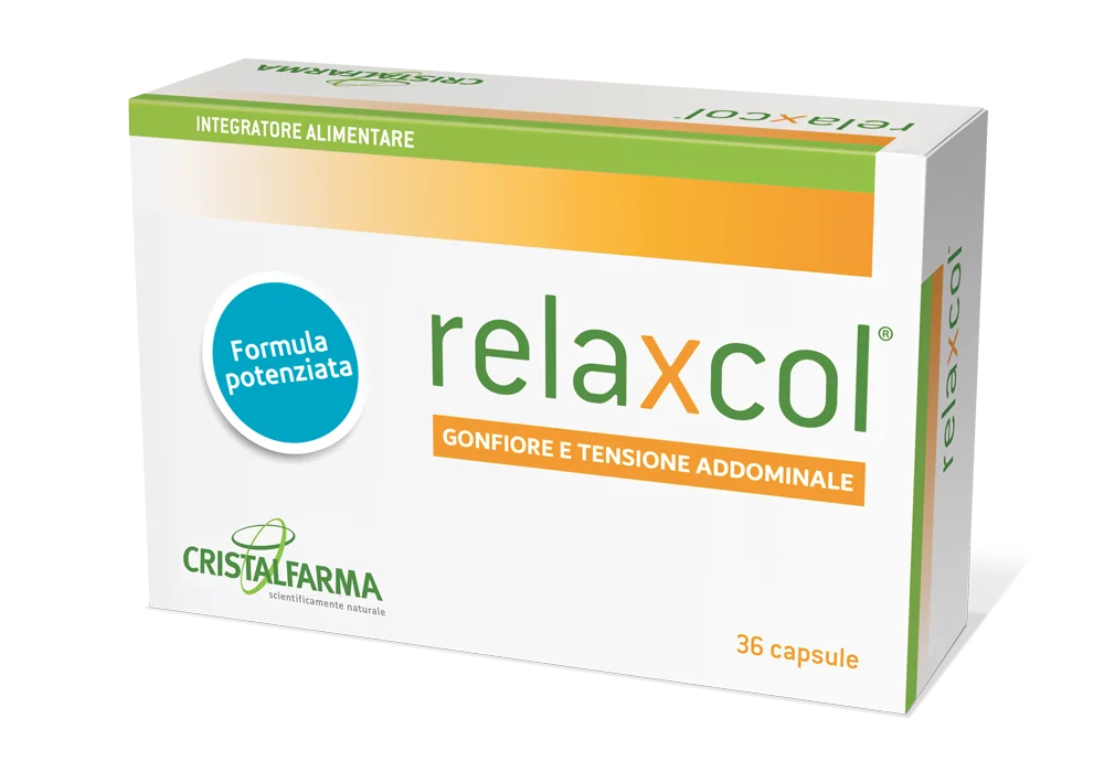 Relaxcol 36 Capsule Integratore Gonfiore e Tensione Addominale