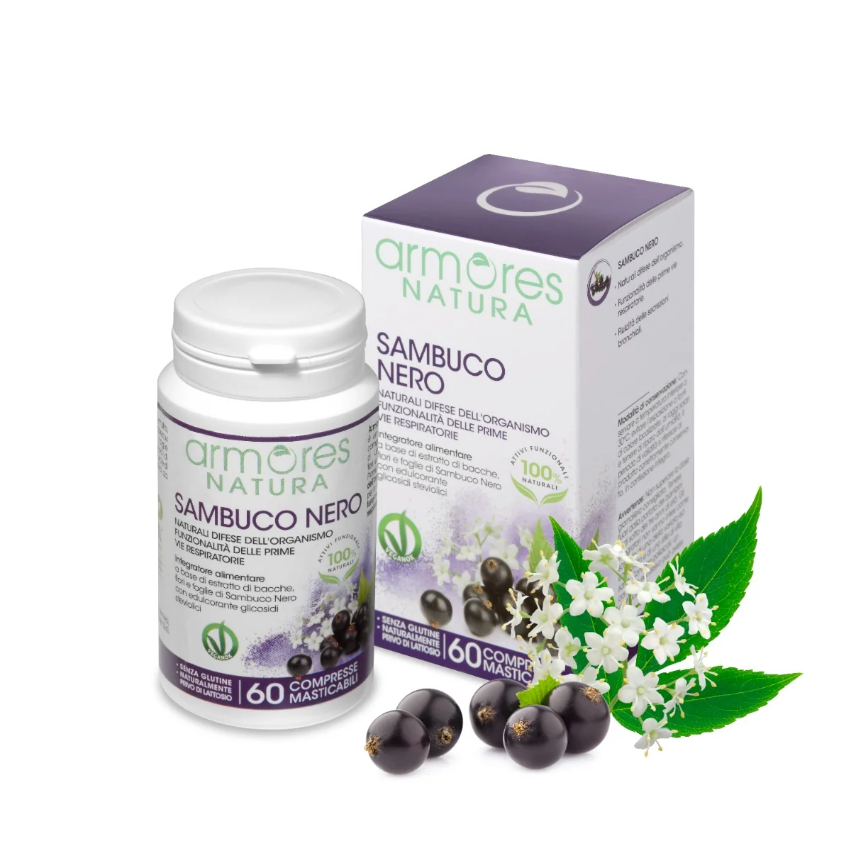 Armores Natura Sambuco Nero 60 Compresse